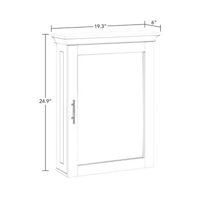 Image showing  Somerset Bathroom and Laundry Mirrored Wall Mount Storage Medicine Cabinet