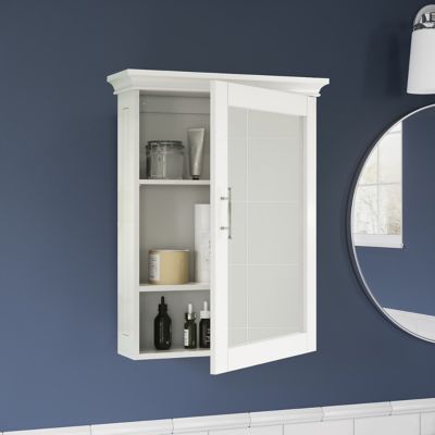 Image showing 5 th RiverRidge Home Somerset Bathroom and Laundry Mirrored Wall Mount Storage Medicine Cabinet