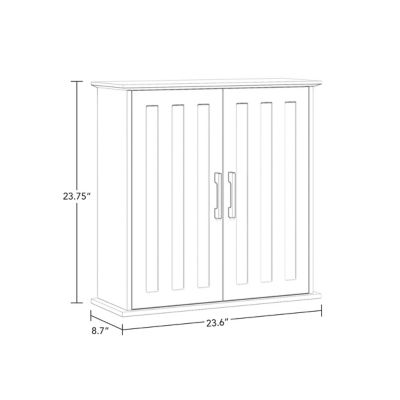 Image showing  Monroe Two-Door Bathroom and Laundry Wall Mount Storage Medicine Cabinet
