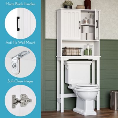 Image showing  Monroe Over the Toilet Spacesaver Bathroom Medicine Storage Cabinet