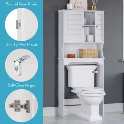 Image showing  Brookfield Over the Toilet Bathroom Spacesaver Wall Medicine Storage Cabinet