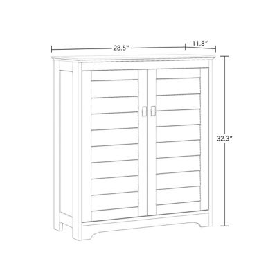 Image showing 5 th RiverRidge Home 2-Door Brookfield Floor Bathroom and Laundry Storage Cabinet