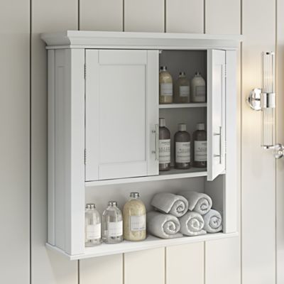 Image showing  Somerset Two-Door Bathroom and Laundry Wall Mount Storage Medicine Cabinet, 06-039
