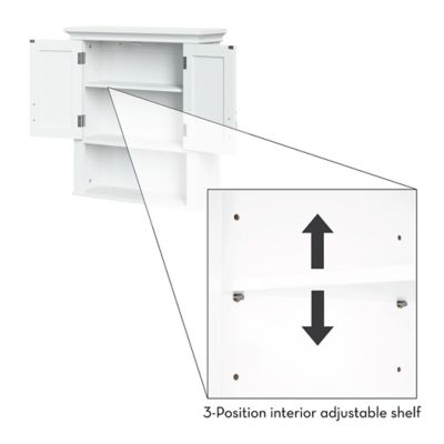 Image showing 5 th RiverRidge Home Somerset Two-Door Bathroom and Laundry Wall Mount Storage Medicine Cabinet, 06-039