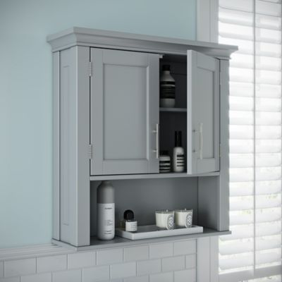 Image showing  Somerset Two-Door Bathroom and Laundry Wall Mount Storage Medicine Cabinet, 06-078