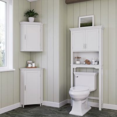 Image showing 9 th RiverRidge Home Somerset Over the Toilet Bathroom Spacesaver Wall Medicine Storage Cabinet, 06-040