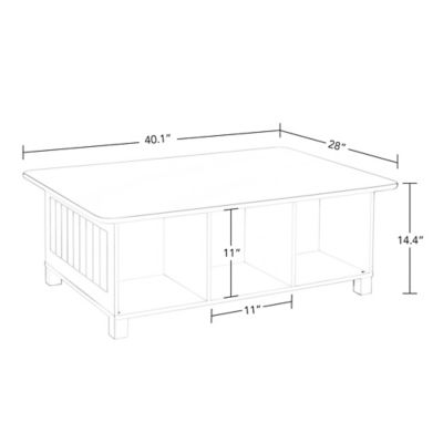 Image showing  Kids Activity Table with 6 Storage Cubbies