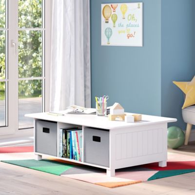 Image showing  Kids Play Table with 6 Storage Cubbies, 02-175K