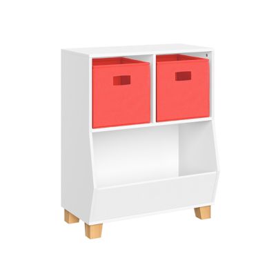 RiverRidge Home Kids Catch-All 24 in. Toy Storage Organizer with 2 Cubbies and 2 Storage Compartments, 02-329K