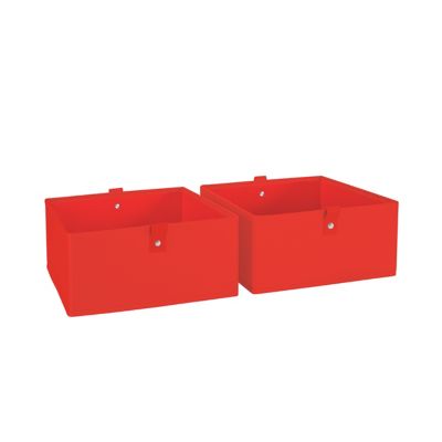 RiverRidge Home Kids 2pc 5 in. Fabric Collapsible Storage Cube Organizers for Playroom Organization, 02-392