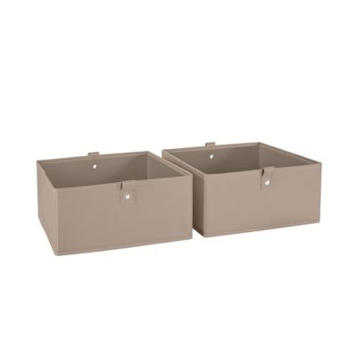 RiverRidge Home Kids 2pc 5 in. Fabric Collapsible Storage Cube Organizers for Playroom Organization, 02-397