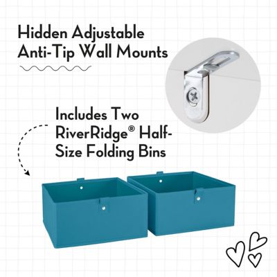 Image showing  Kids 4-Tier 24 in. Ladder Shelf Toy Organizer and Book Storage with 3 Open Display Shelf, 02-455K