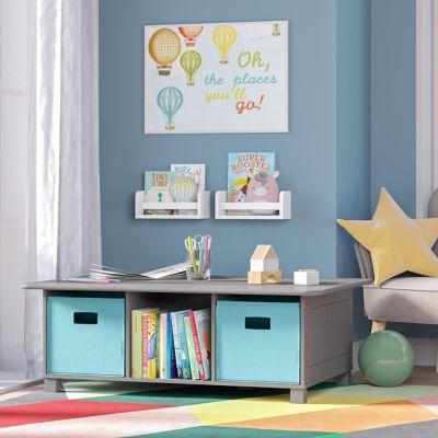 Image showing  Kids Desk, Activity and Play Table with 6 Storage Cubbies