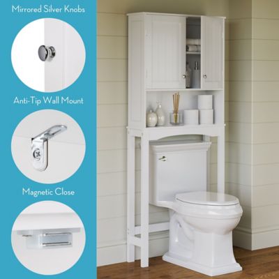 Image showing  Ashland Over the Toilet Bathroom Spacesaver Wall Medicine Storage Cabinet, 06-090