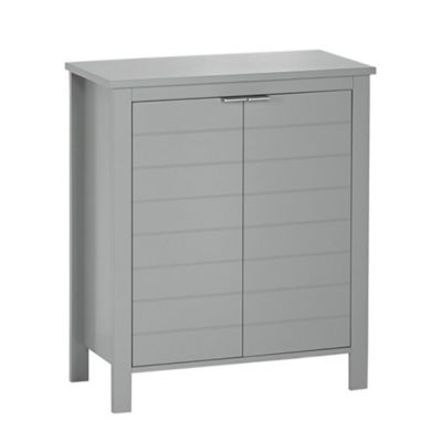 RiverRidge Home 2-Door Madison Bathroom and Laundry Storage Cabinet, Gray
