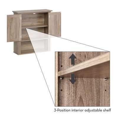 Image showing 5 th RiverRidge Home Hayward Two-Door Bathroom and Laundry Wall Mount Storage Medicine Cabinet, 06-180