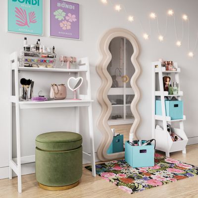 Image showing 6 th RiverRidge Home Kids 4-Tier 13 in. Ladder Shelf Toy Organizer and Book Storage