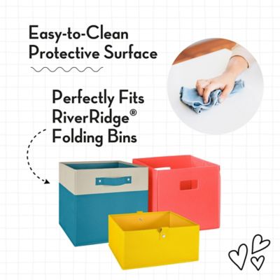 Image showing  Kids Playroom Art Activity Table with 2 Cubbies and 2 Bookracks