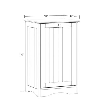 Image showing  Ashland Tilt-Out Laundry Hamper Cabinet with Removable Cloth Storage Bag