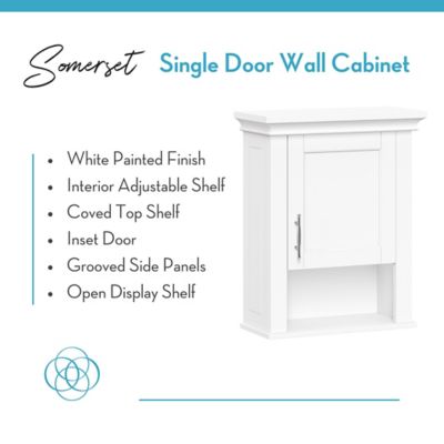 Image showing  Somerset Single Door Bathroom and Laundry Wall Mount Storage Medicine Cabinet