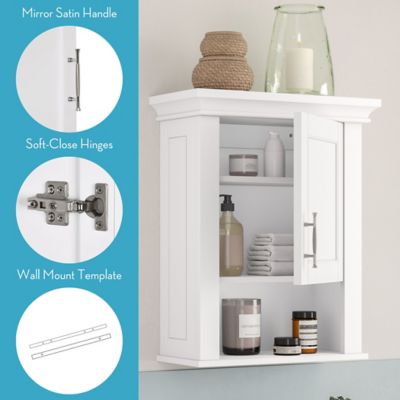 Image showing  Somerset Single Door Bathroom and Laundry Wall Mount Storage Medicine Cabinet