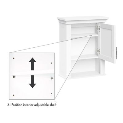 Image showing 5 th RiverRidge Home Somerset Single Door Bathroom and Laundry Wall Mount Storage Medicine Cabinet