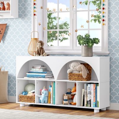 Image showing  Kids Curve Appeal 46 in. 4 Cubby Bookcase