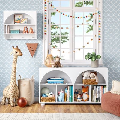 Image showing  Kids Curve Appeal 46 in. 4 Cubby Bookcase