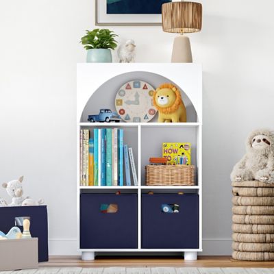 Image showing  Kids Curve Appeal 23 in. 4 Cubby Bookcase - 2 PK, 02-519K