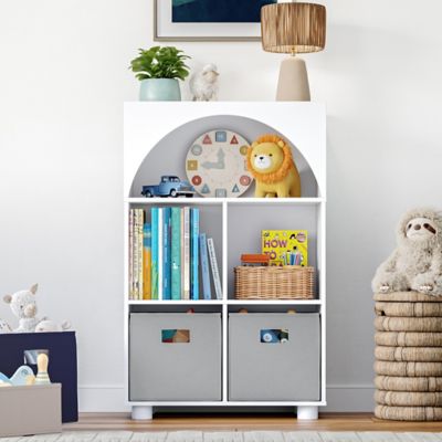 Image showing  Kids Curve Appeal 23 in. 4 Cubby Bookcase - 2 PK, 02-520K
