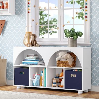 Image showing  Kids Curve Appeal 46 in. 4 Cubby Bookcase - 2 PK, 02-522K