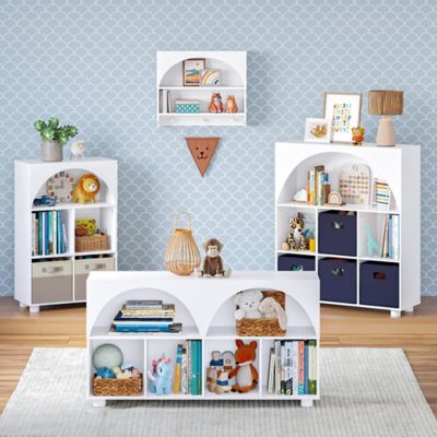Image showing  Kids Curve Appeal 46 in. 4 Cubby Bookcase - 2 PK, 02-522K