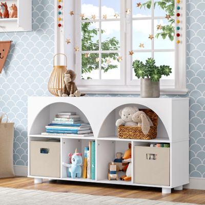 Image showing  Kids Curve Appeal 46 in. 4 Cubby Bookcase - 2 PK, 02-524K