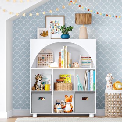 Image showing  Kids Curve Appeal 35 in. 6 Cubby Bookcase - 2 PK, 02-526K