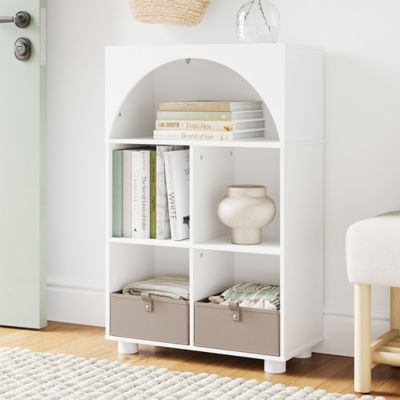 Image showing  Arched 23 in. 4 Cubby Storage Cabinet