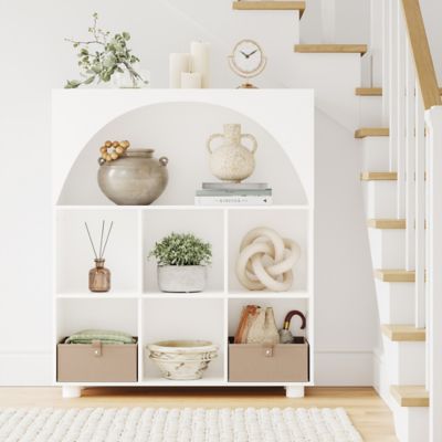 Image showing  Arched 35 in. 6 Cubby Storage Cabinet