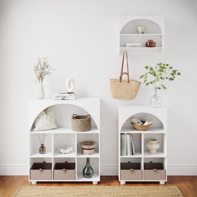 Image showing  Arched 35 in. 6 Cubby Storage Cabinet