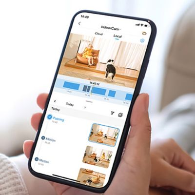 Image showing  2K QHD Wi-Fi Indoor Smart Security Camera and Monitor with 360 deg. PTZ and Smart Motion Tracking