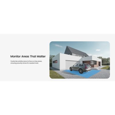 Image showing 8 th AOSU 3K Wi-Fi AI-Smart Cam Pro Security Camera with 2 Wired Integrated LED Flood Lights, 360 deg. PTZ Motion-Sensing