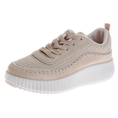 Image showing  Women's Wedge Sole Casual Sneakers