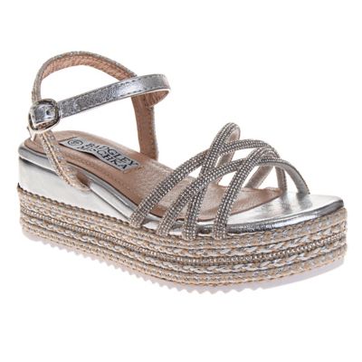 Badgley Mischka Kids' Dazzling Footbed Dress Sandals