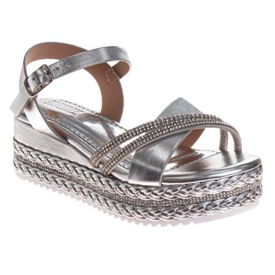 Badgley Mischka Kids' Gleaming Footbed Dress Sandals