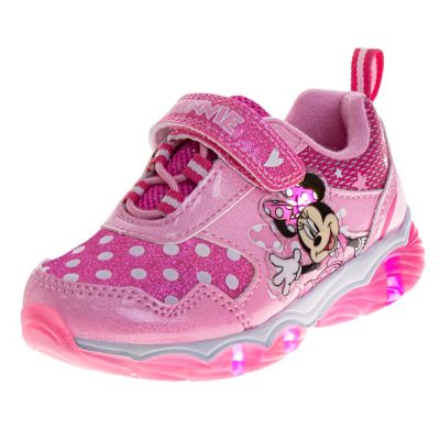 Disney Kids' Minnie Mouse Light-Up Sneakers
