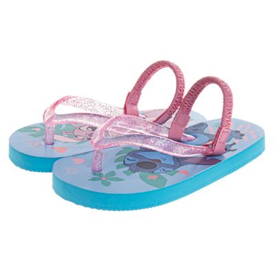 Image showing  Kids' Stitch and Angel Flip Flops