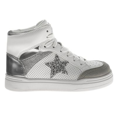 Image showing  Kids' High Top Glittery Star Sneakers
