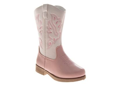 Laura Ashley Kids' Two Tone Embroidered Western Boots