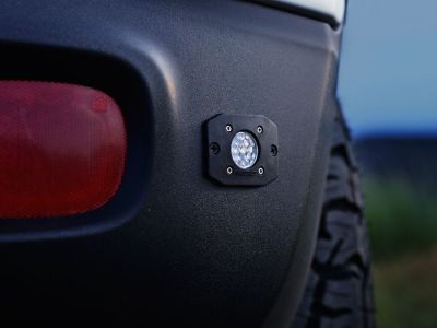 Image showing  Ignite LED Light Diffused Lens Flush Mount Black Housing, 1-Pack