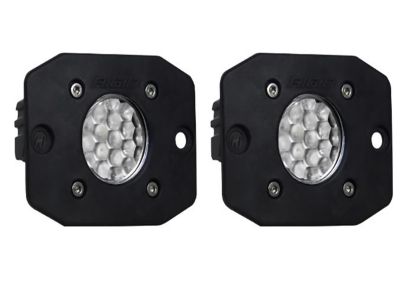 RIGID Ignite Back-Up Kit Diffused Lens Flush Mount Black Housing Pair, 20641