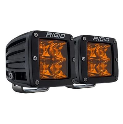 RIGID D-Series Spot Light with Amber PRO Lens, 2-Pack