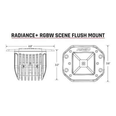 Image showing  Radiance+ Scene RGBW Flush Mount,, 2-Pack